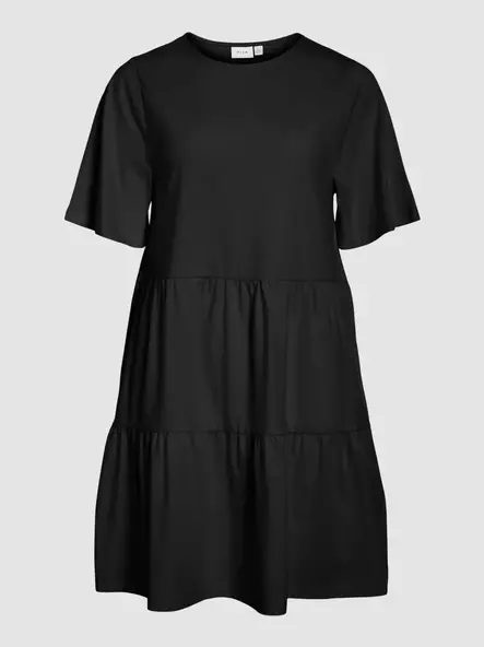 VILA VISUMMERA Lyhythihainen Minimekko - Trikoomekot ja Collegemekot - 26314114985BLACKB - 1