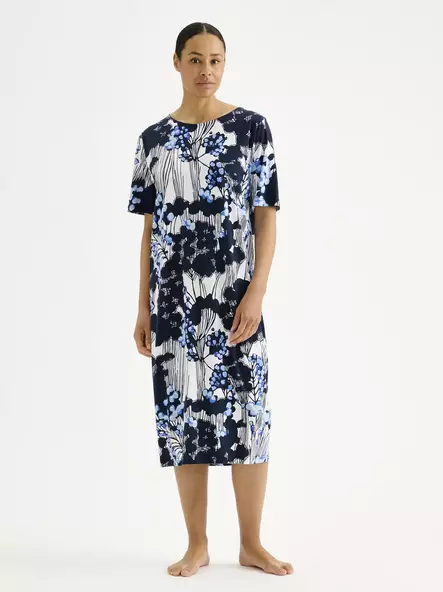 Nanso Kirjokerttu Pitkä Yöpaita - Yöasut - 26229347-2684 - 1