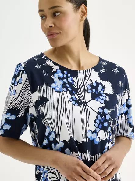 Nanso Kirjokerttu Pitkä Yöpaita - Yöasut - 26229347-2684 - 2