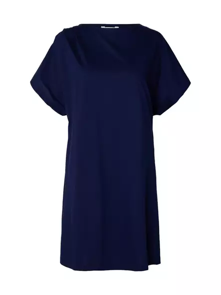 SELECTED WOMEN SLFCALLI Lyhythihainen Minimekko - Trikoomekot ja Collegemekot - 26316101454OCEANC - 1
