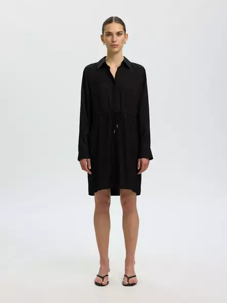 SELECTED WOMEN SLWJONNA Pitkähihainen Minimekko - Kangasmekot - 26316101852BLACK - 1